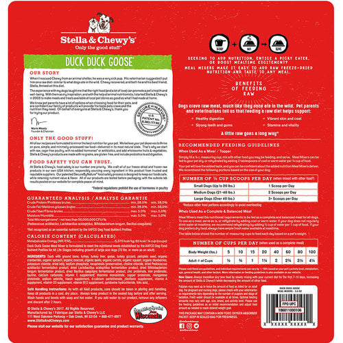 Stella & Chewy's Freeze Dried Duck Duck Goose Meal Mixers (3.5-oz)