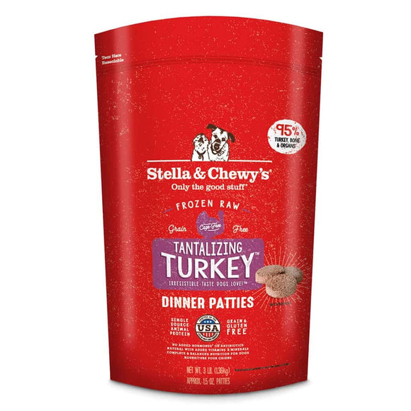 Stella & Chewy's Tantalizing Turkey Patties Dog Food (3-lb)