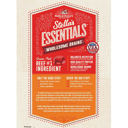 Stella & Chewy's Stella's Essentials Grass-Fed Beef & Ancient Grains Recipe Dry Dog Food (3-lb)