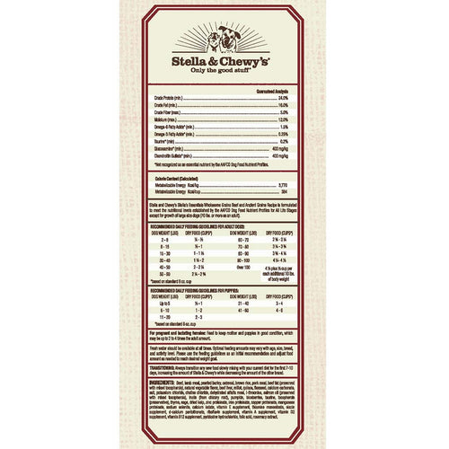 Stella & Chewy's Stella's Essentials Grass-Fed Beef & Ancient Grains Recipe Dry Dog Food (3-lb)