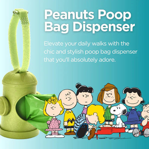 The Original Poop Bags Hydrant Dispenser + Leash Roll Poop Bags (Green)