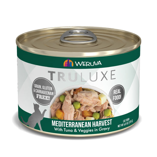 Weruva TRULUXE Mediterranean Harvest with Tuna & Veggies in Gravy Canned Cat Food (6-oz, single can)