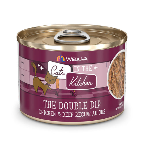 Weruva Cats in the Kitchen The Double Dip Chicken and Beef Recipe Au Jus Canned Cat Food (3.2 Oz - 24pk)