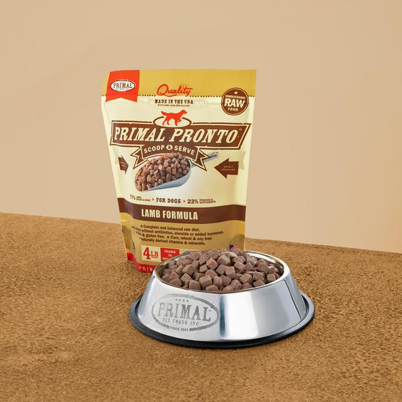 Primal Pet Foods Canine Raw Frozen Pronto (Lamb 4 Lb)