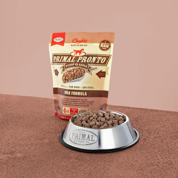 Primal Pet Foods Canine Raw Frozen Pronto (Pork 4 Lb)
