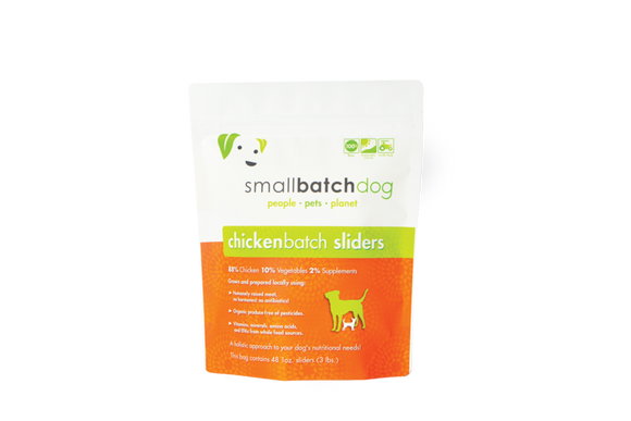 Smallbatch Chickenbatch Frozen Dog Food (3 Lb Sliders)