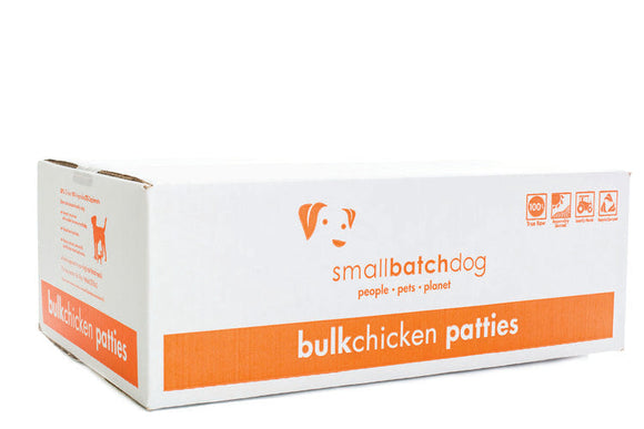 Smallbatch Chickenbatch Frozen Dog Food (18 Lb Patties - Bulk Box)