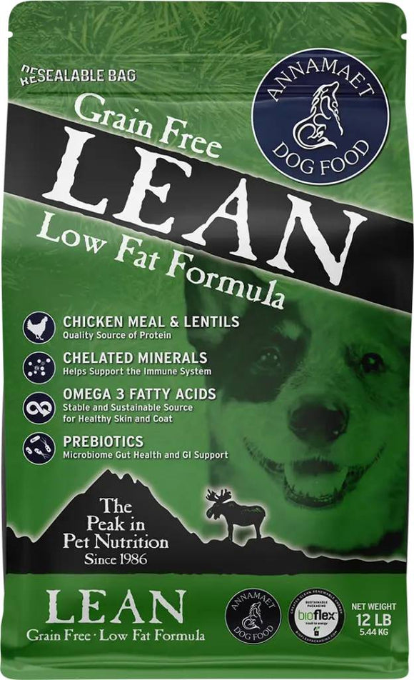 Annamaet Grain Free Lean Dog Food (30 Lb)