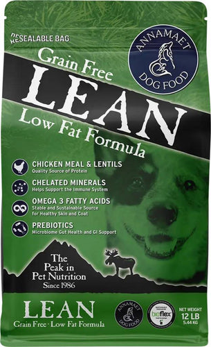 Annamaet Grain Free Lean Dog Food (12 Lb)