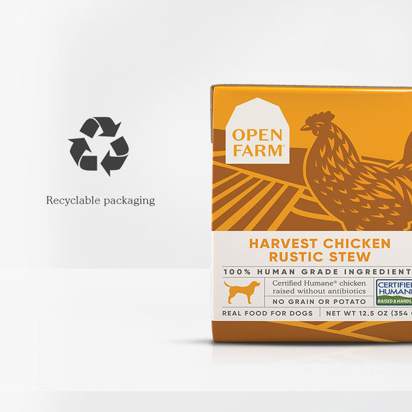 Open Farm Harvest Chicken Rustic Stew Wet Dog Food (12.5 oz can)