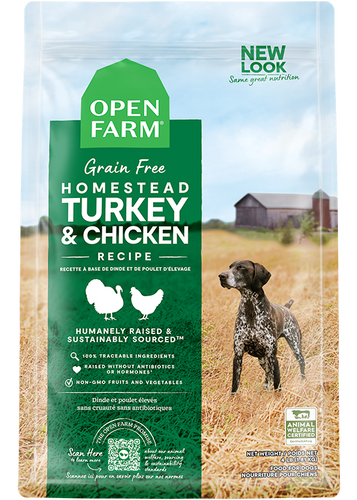 Open Farm Homestead Turkey & Chicken Grain-Free Dry Dog Food (4-lbs)
