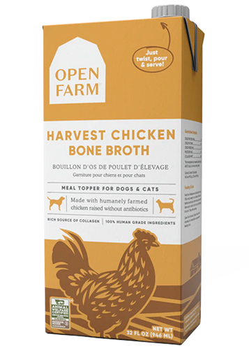 Open Farm Harvest Chicken Bone Broth (32-oz)