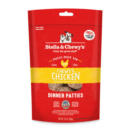 Stella & Chewy's Freeze-Dried Raw Dinner Patties for Dogs - Chewy's Chicken Recipe (5.5-oz)