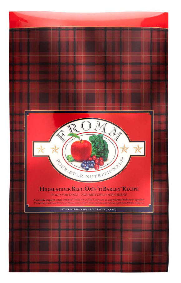 Fromm Four-Star Highlander Beef, Oats, 'n Barley® Recipe Dog Food (26 lbs)
