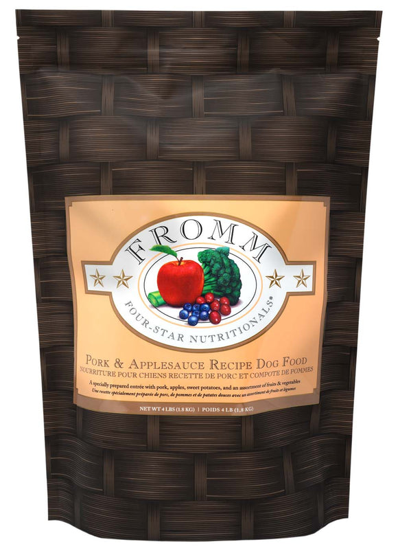 Fromm Four-Star Pork & Applesauce Formula Dog Food (4 lbs)