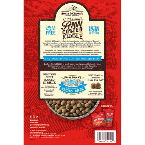 Stella & Chewy's Dog KB Raw Coated Whitefish (22-lb)